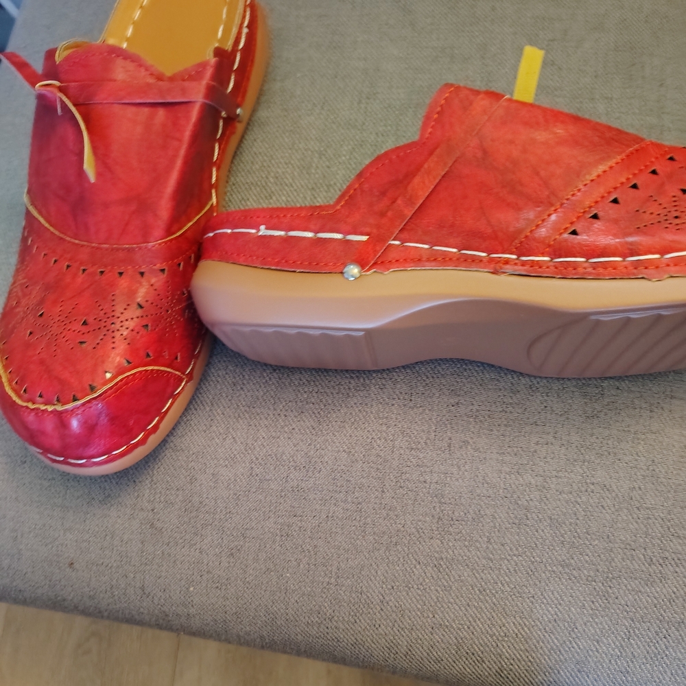 Elegant Red Women's Mules